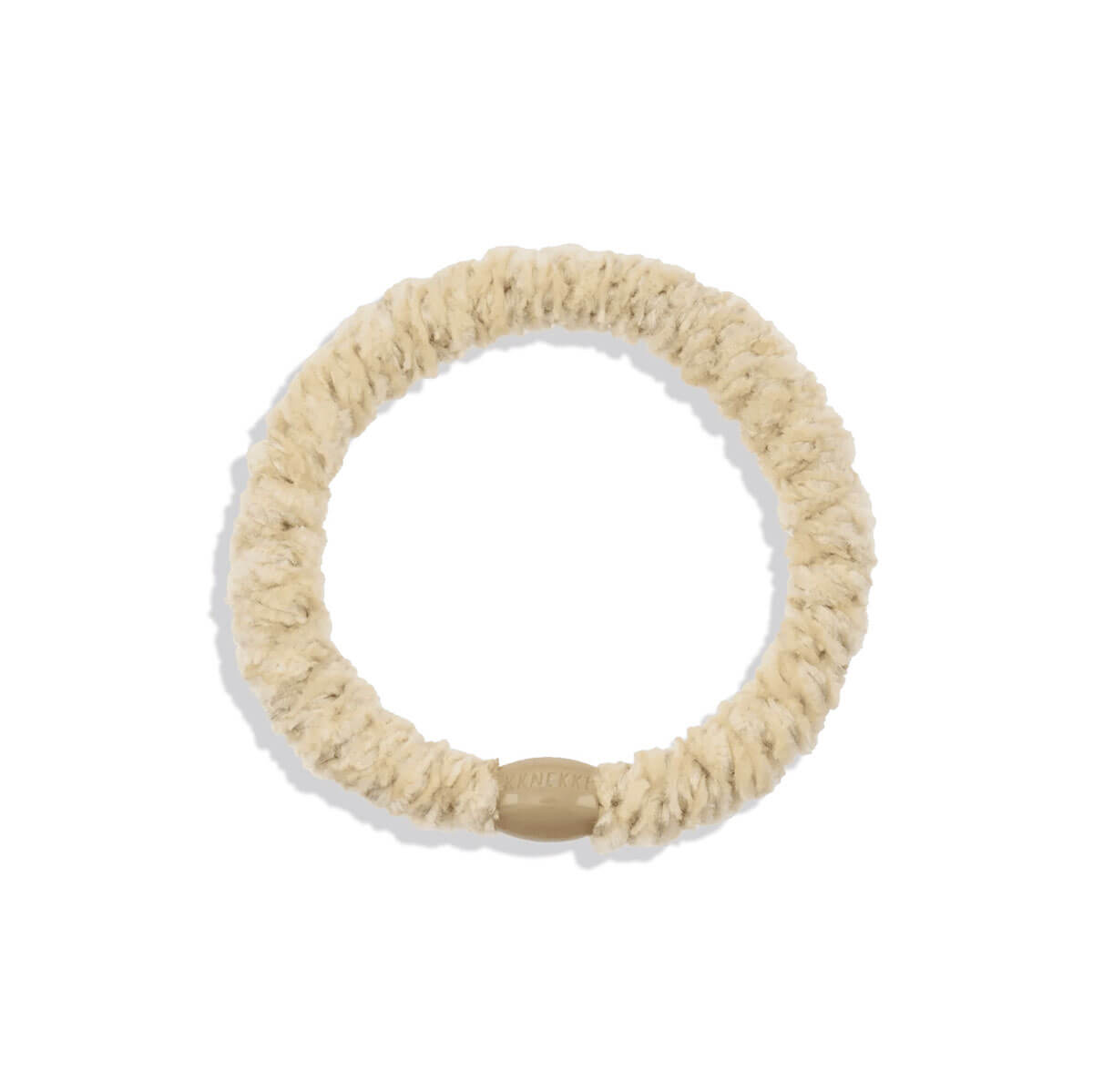 Kknekki Velvet Hair Band in Creme by Bon Dep