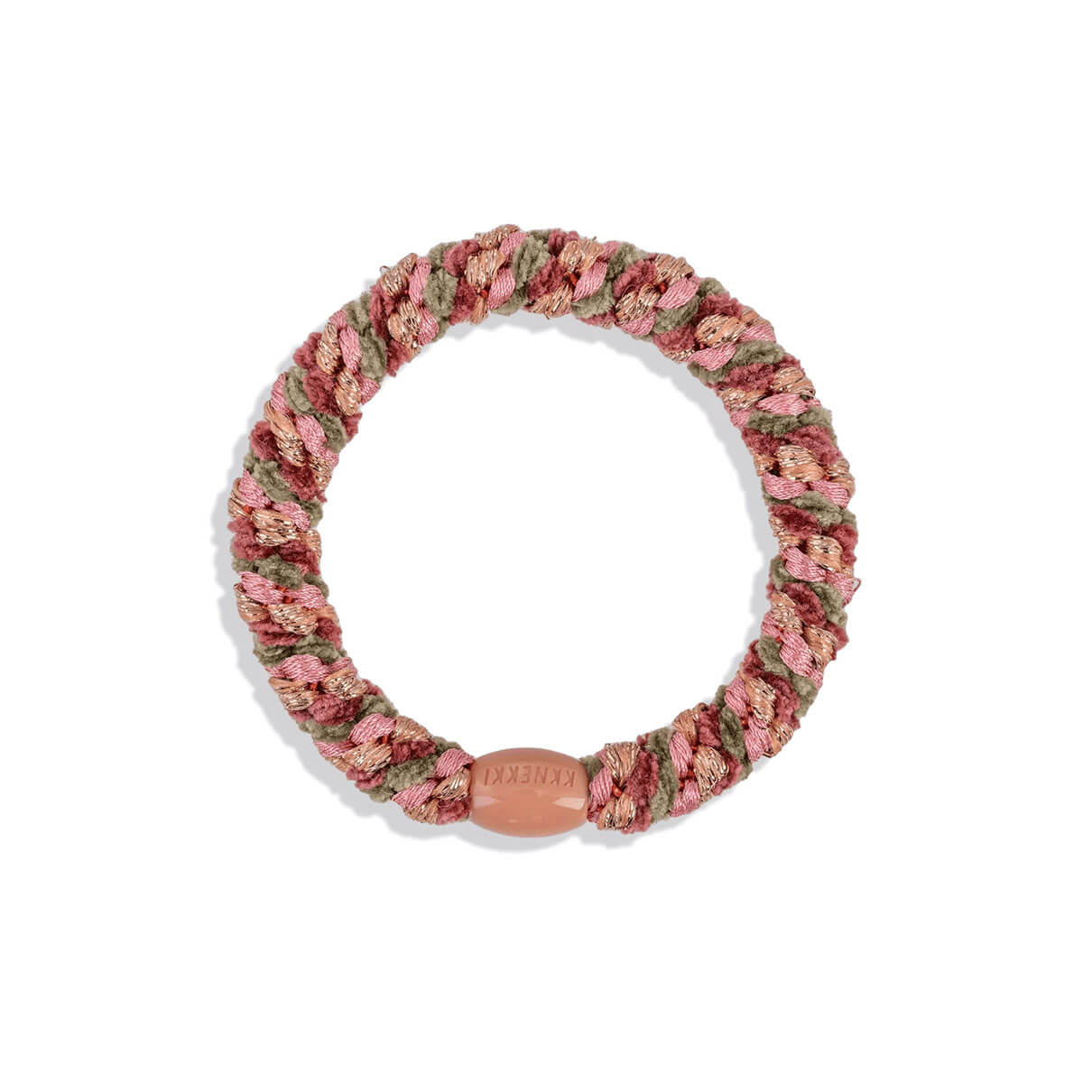 Kknekki Velvet Hair Band in Faded Rose Camo Mix by Bon Dep