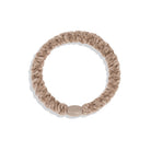 Kknekki Velvet Hair Band in New Beige by Bon Dep