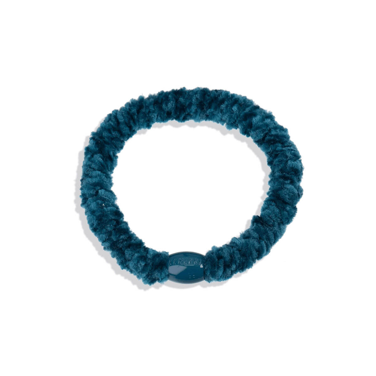 Kknekki Velvet Hair Band in Petrol by Bon Dep