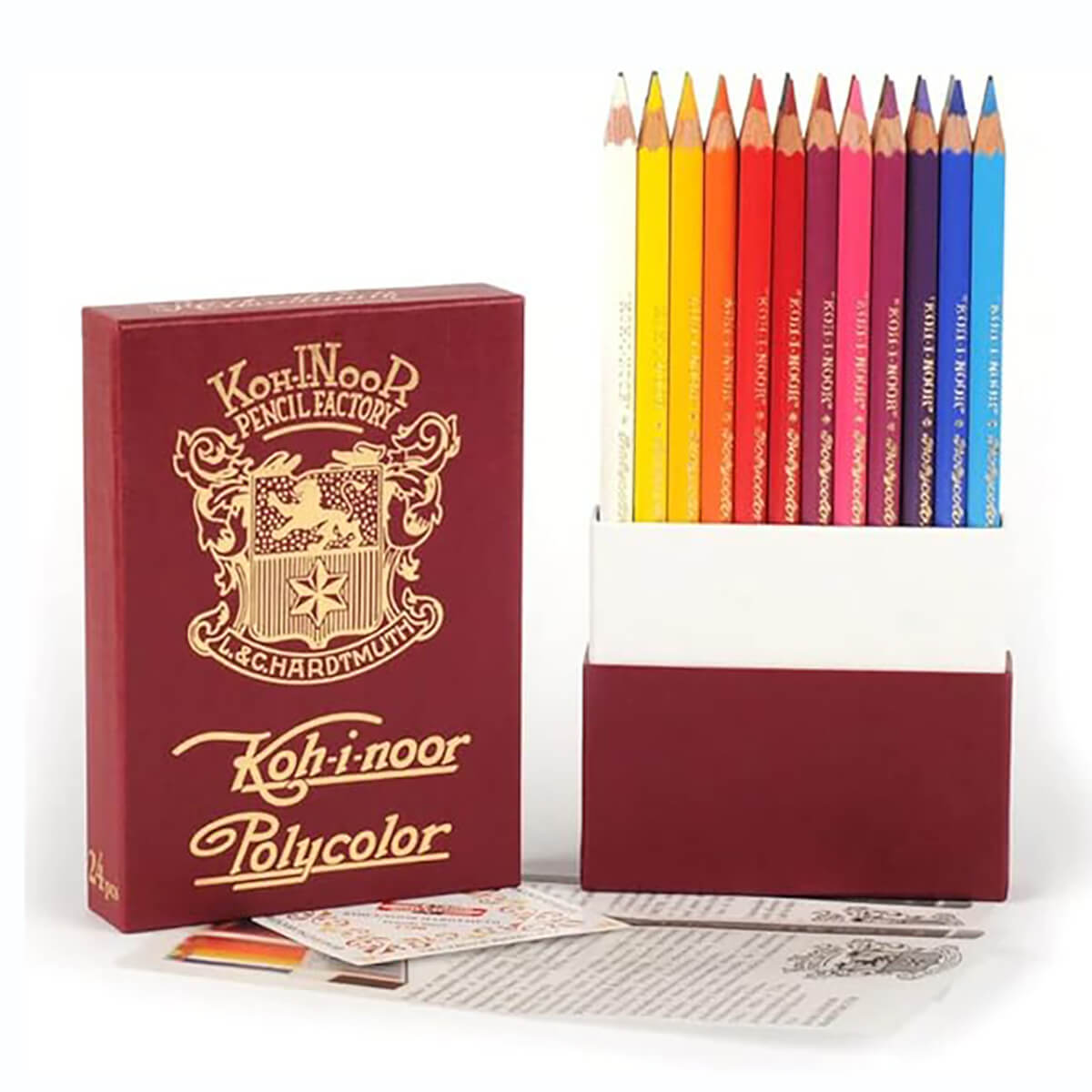 Retro Polycolor Artists Coloured Pencils 3824 (Set of 24) by Koh-I-Noor