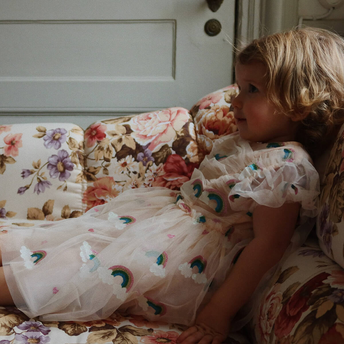 Tullie Dress in Rainbow Glitter by Konges Slojd – Junior Edition