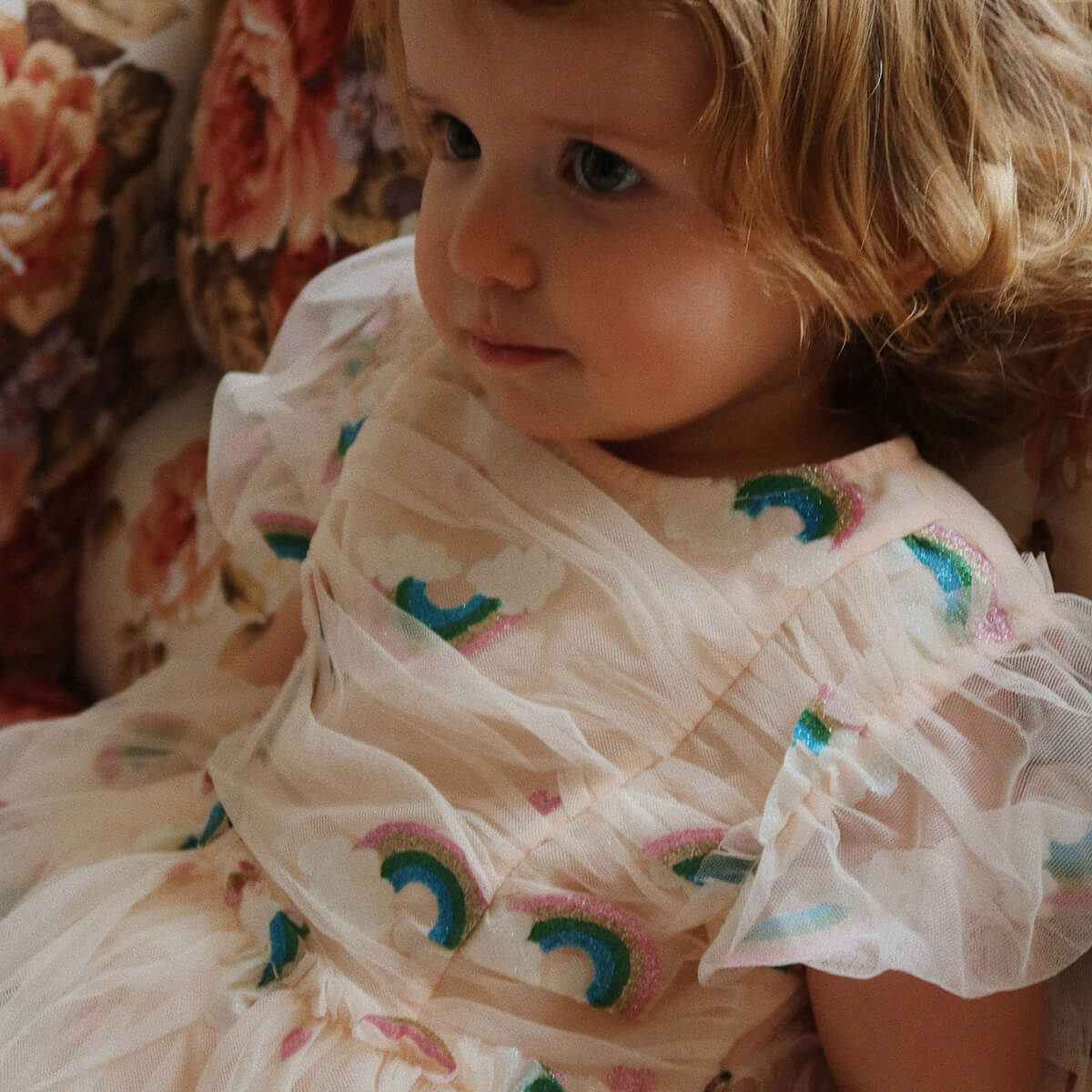 Tullie Dress in Rainbow Glitter by Konges Slojd – Junior Edition