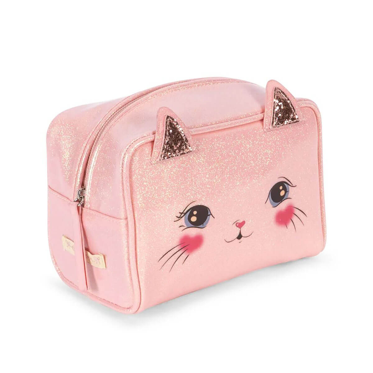 Cat Pouch in Cerise Glitter Pink by Konges Sløjd