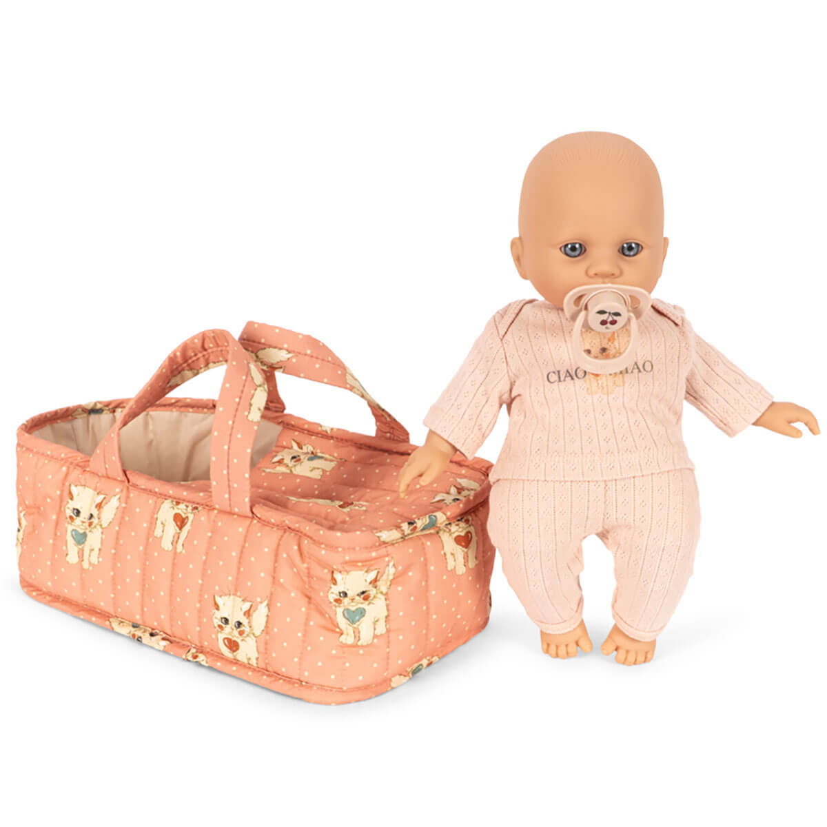 Cattie Baby Doll With Lift in Ciao Miao Rose by Konges Sløjd