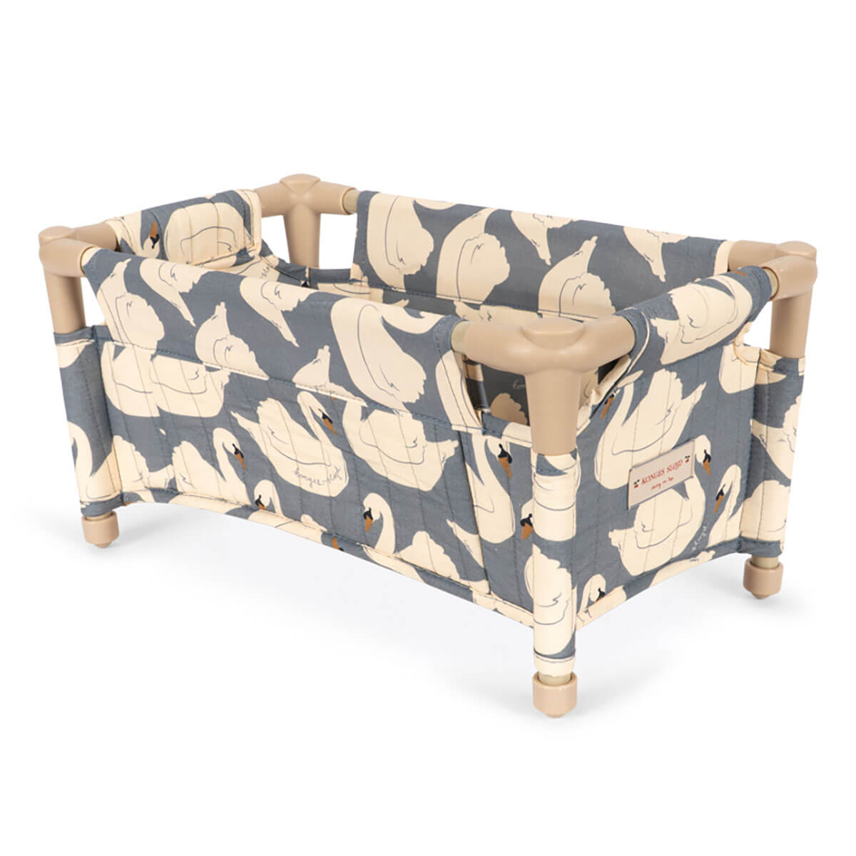 Doll Travel Bed in Swan by Konges Sløjd