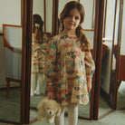 Elin Bow Dress in Like Cats & Dogs by Konges Sløjd