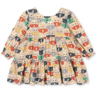 Elin Bow Dress in Like Cats & Dogs by Konges Sløjd