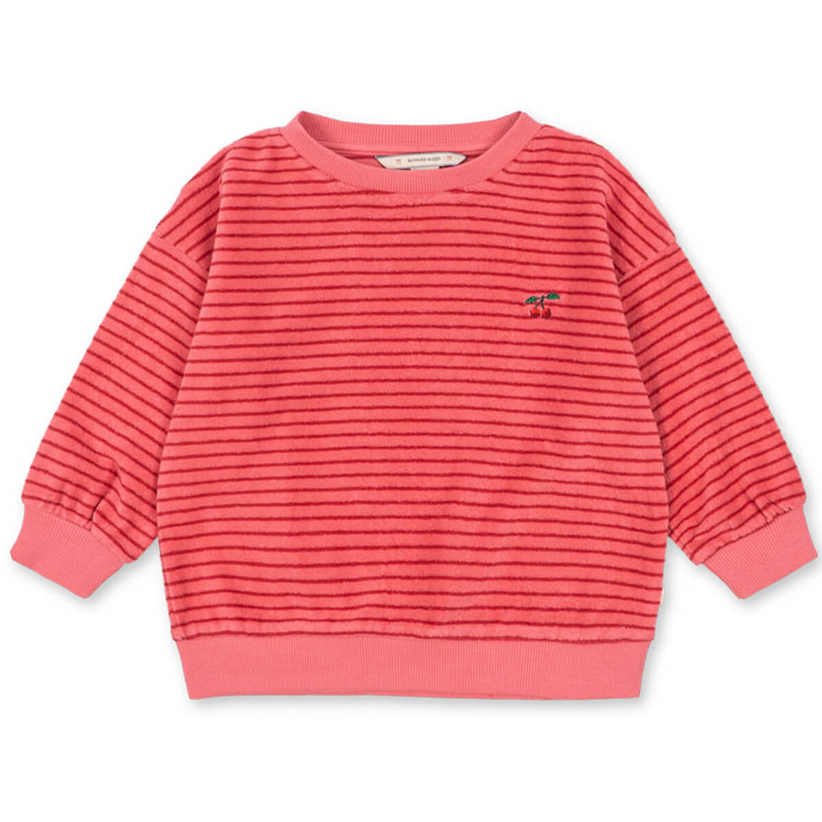 Itty Sweatshirt in Cardinal Rose Stripe by Konges Sløjd