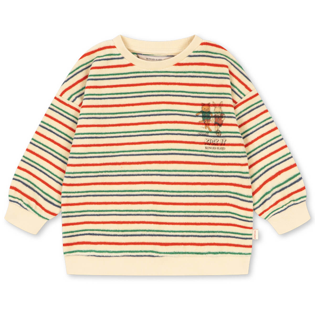 Itty Sweatshirt in Kick Stripe by Konges Sløjd