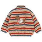 Jody Embroidery Teddy Jacket in Tangerine Stripe by Konges Sløjd