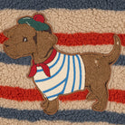 Jody Embroidery Teddy Jacket in Tangerine Stripe by Konges Sløjd