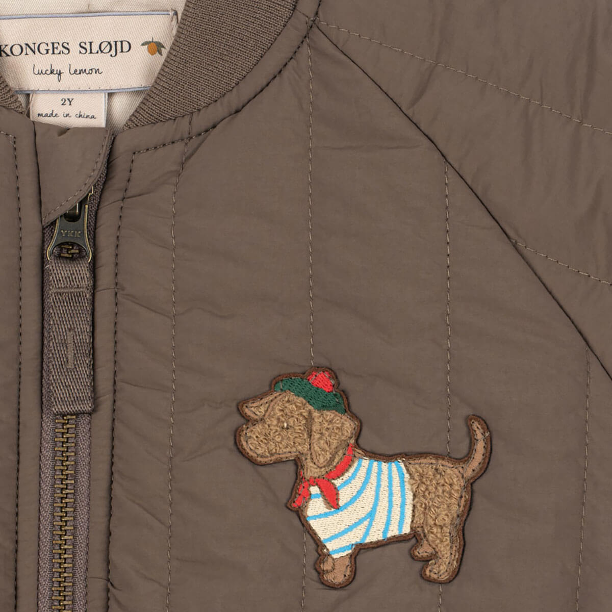 Juno Terry Bomber Jacket in Walnut by Konges Sløjd