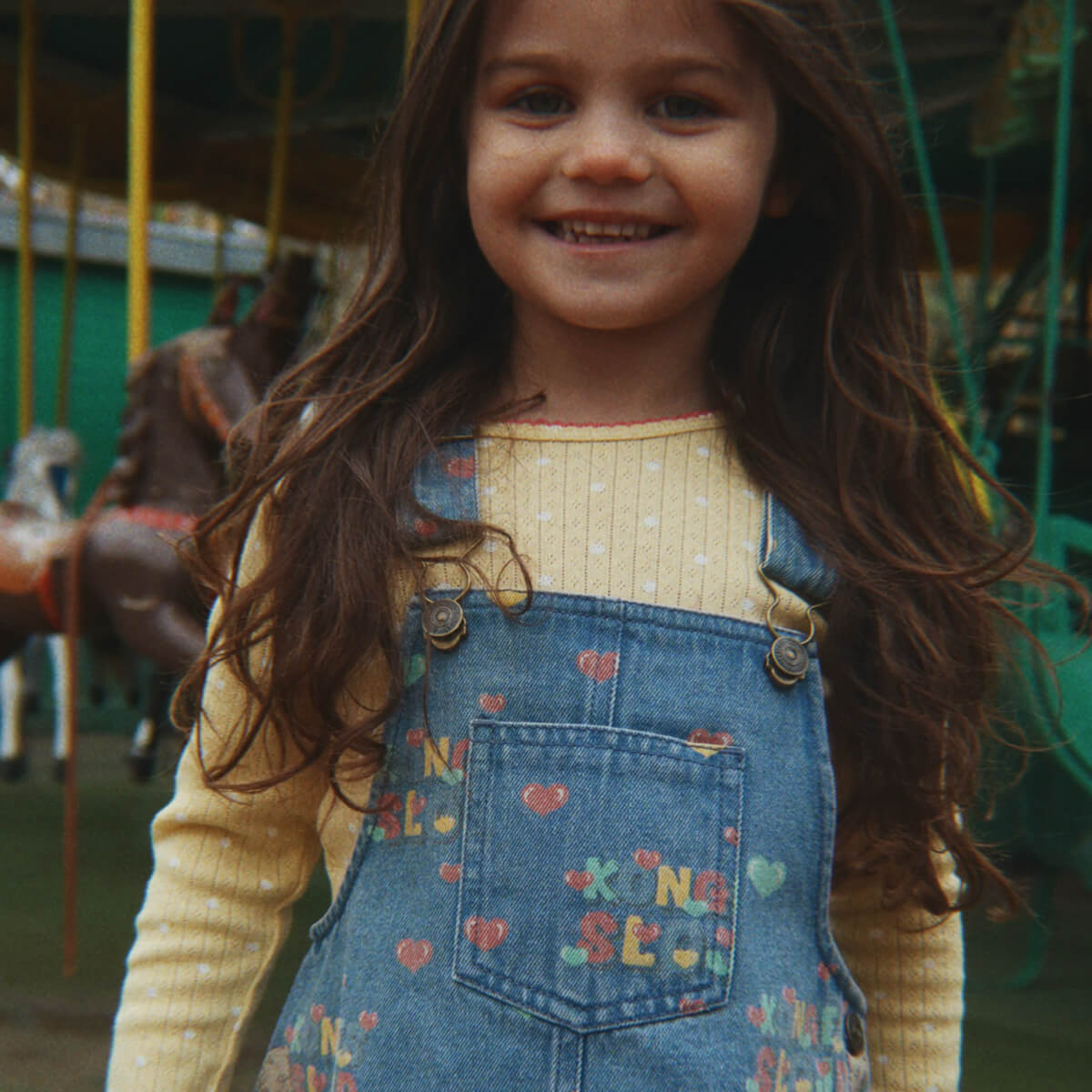 Magot Overall Dress in Teddy Coeur by Konges Sløjd