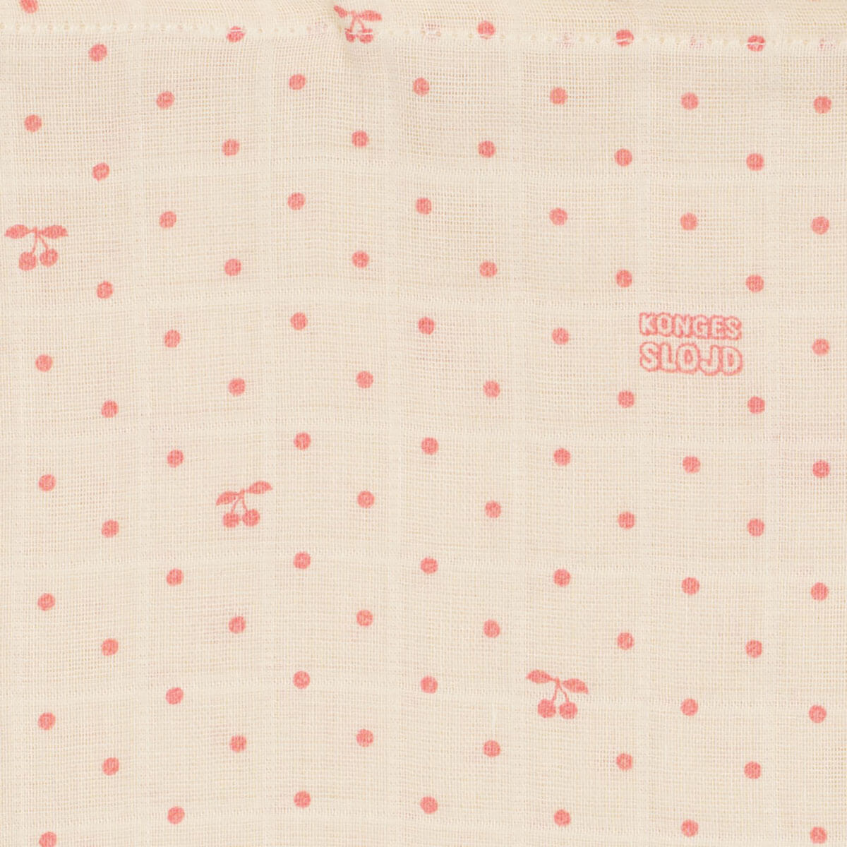 Muslin Cloths (3 Pack) in Cherry Dot by Konges Sløjd