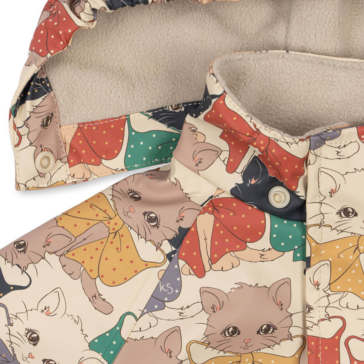 Rainy Palme Rain Jacket in Like Cats & Dogs by Konges Sløjd