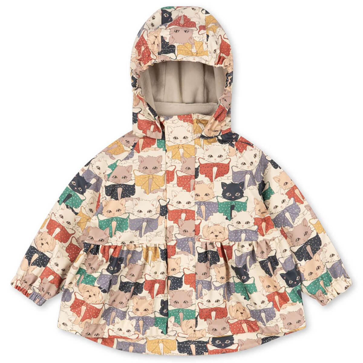 Rainy Palme Rain Jacket in Like Cats & Dogs by Konges Sløjd