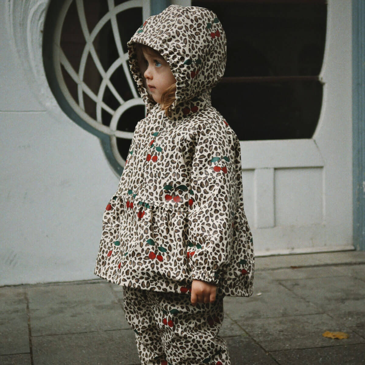 Rainy Palme Set in Leo Cerise | Konges Sløjd – Junior Edition
