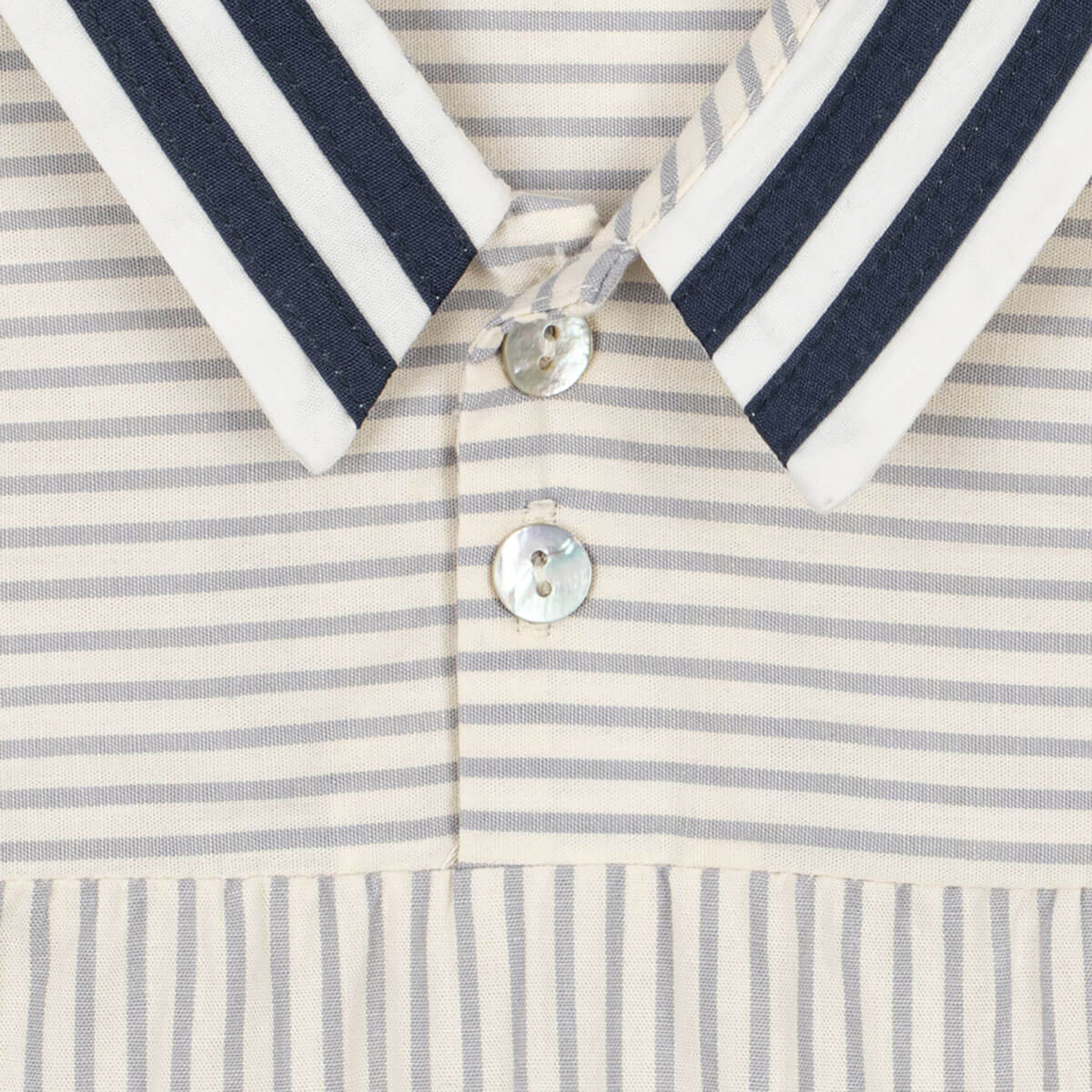 Allie Sailor Romper in Bleu Stripe by Konges Sløjd