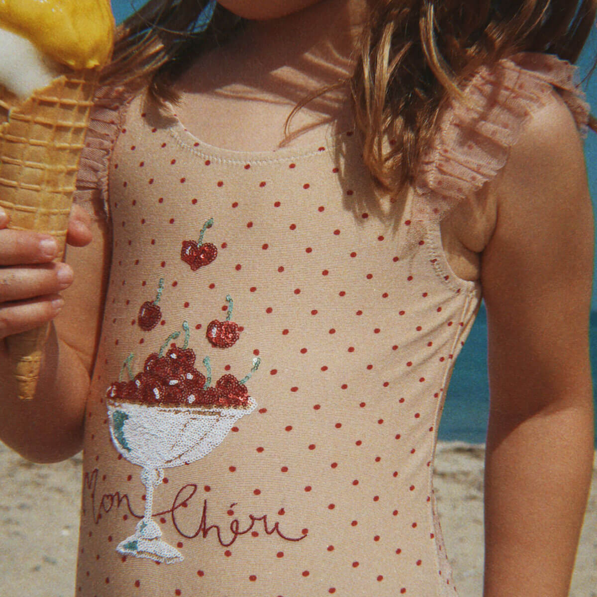 Amandine Swimsuit in Emboldened Dot by Konges Sløjd