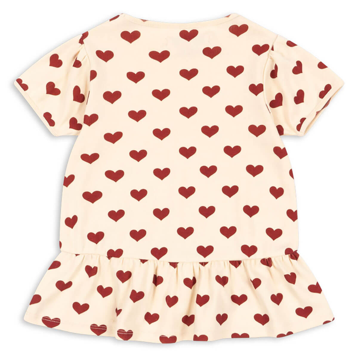Basic Frill Tee in Amour Rouge by Konges Sløjd
