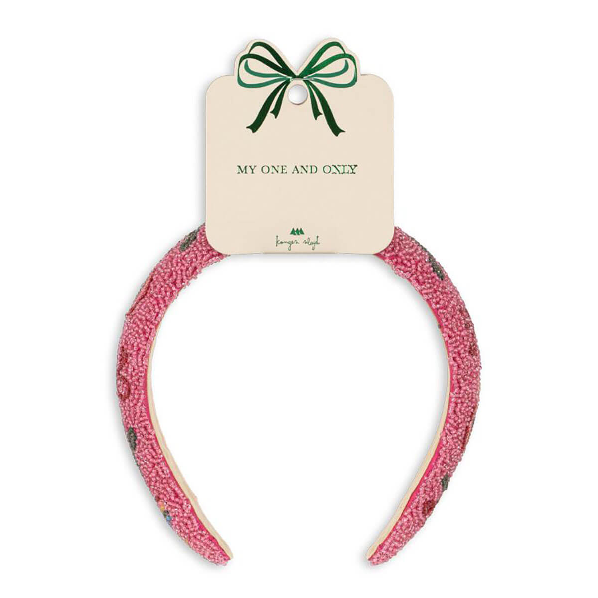 Beaded Headband in Bubblegum by Konges Sløjd