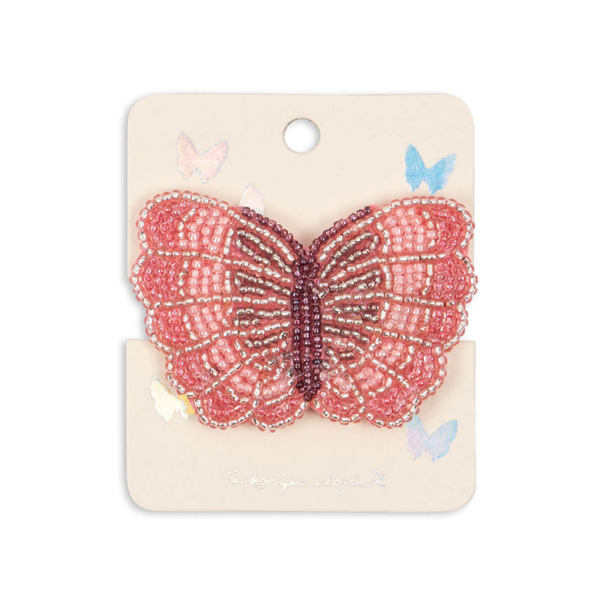 Butterfly Beaded Hair Clip by Konges Sløjd
