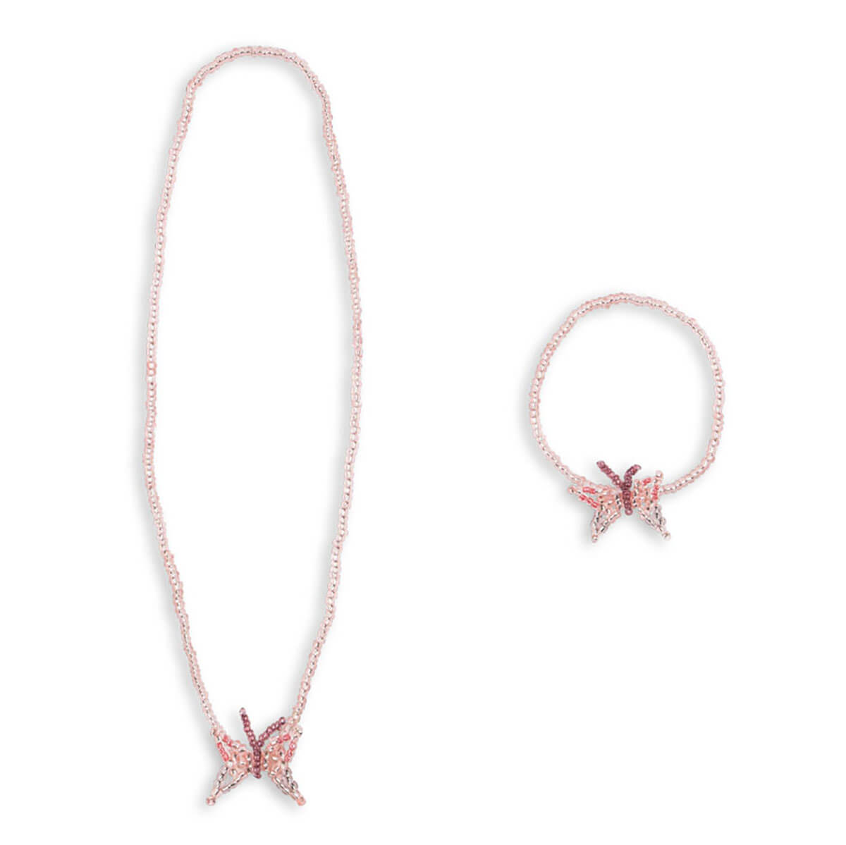 Butterfly Necklace and Bracelet Set by Konges Sløjd