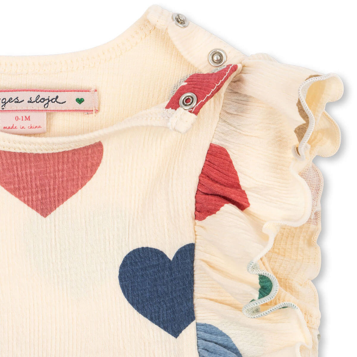 Chleo Frill Romper in Bon Coeur Coloré by Konges Sløjd