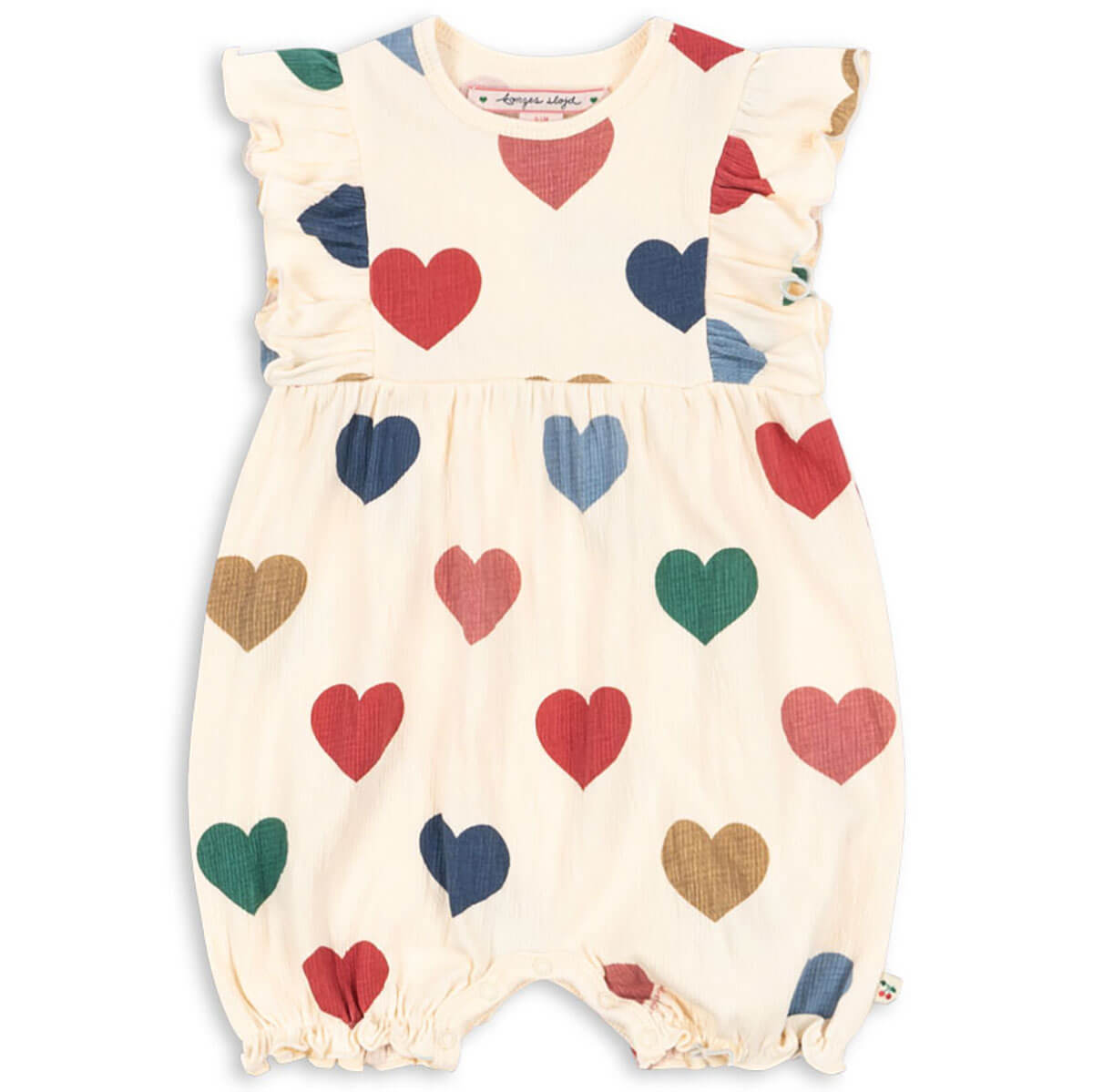 Chleo Frill Romper in Bon Coeur Coloré by Konges Sløjd