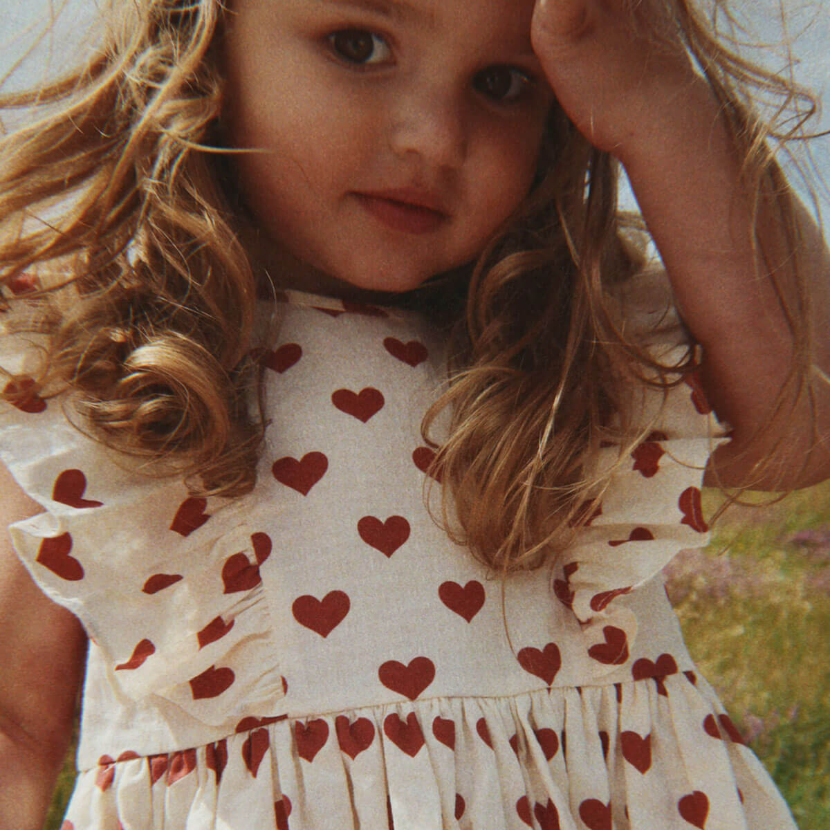 Cianna Bow Dress in Amour Rouge by Konges Sløjd