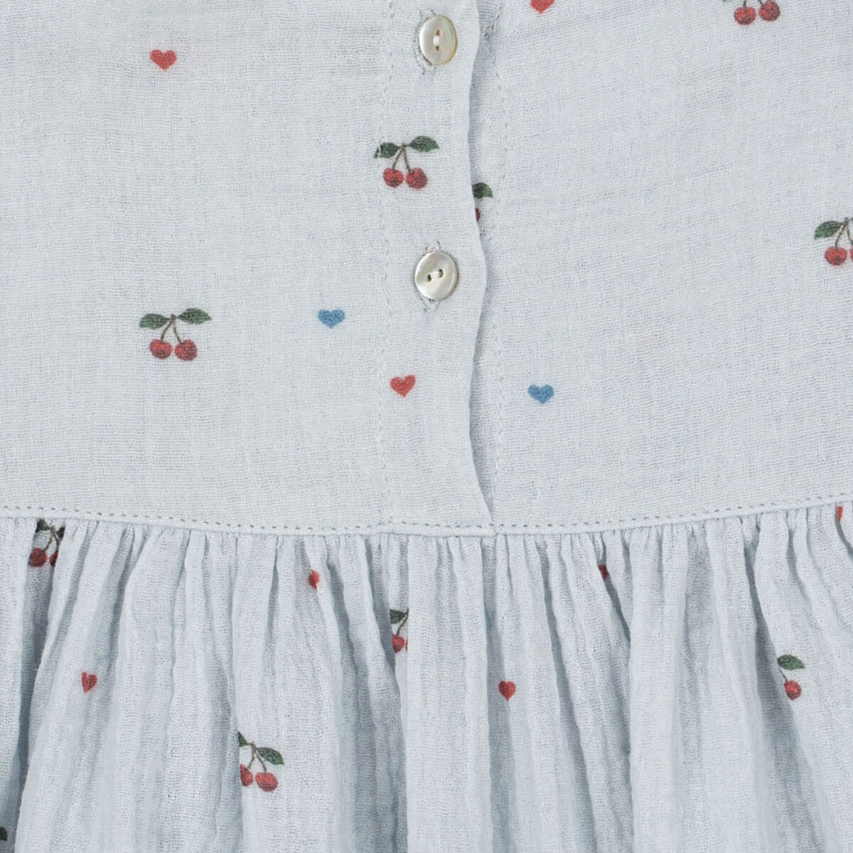 Coco Dress in Cherry Blue Coeur by Konges Sløjd