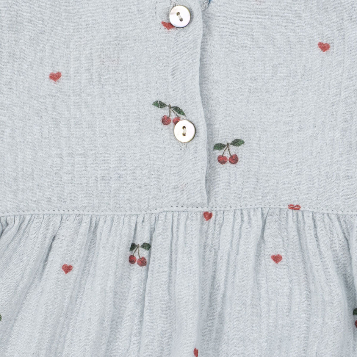 Coco Romper in Cherry Blue Coeur by Konges Sløjd