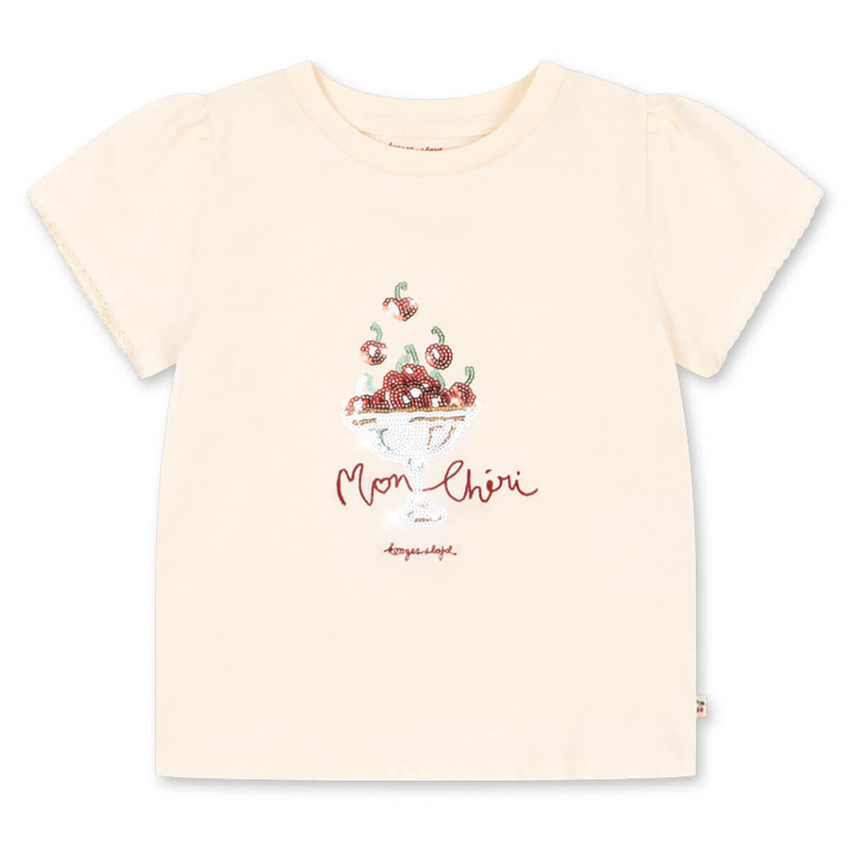 Famo Puff Tee in Ecru by Konges Sløjd