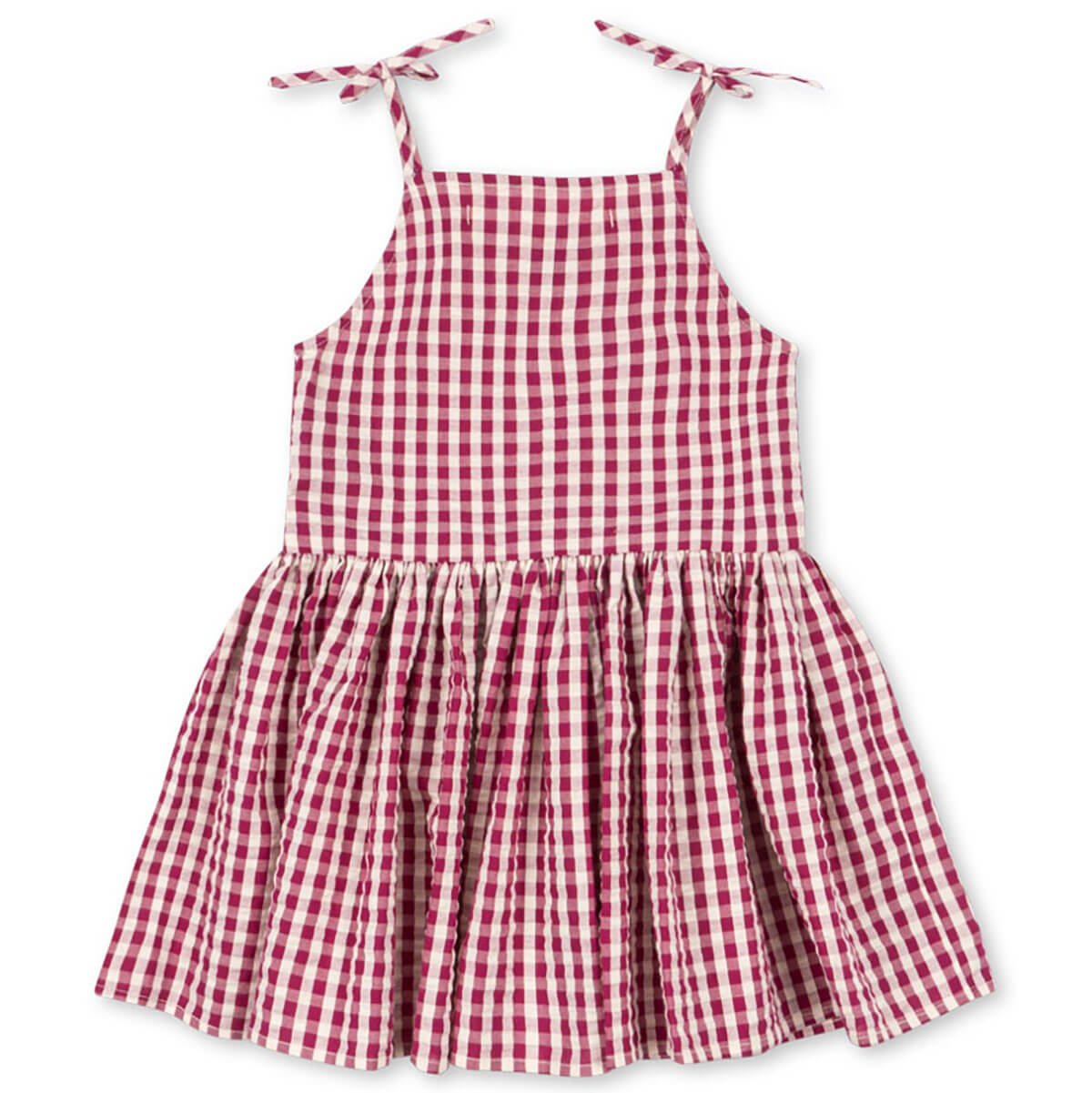 Isotta Dress in Raspberry Check by Konges Sløjd