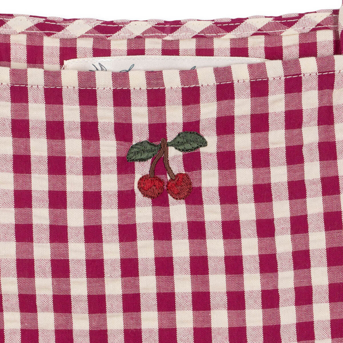Isotta Dress in Raspberry Check by Konges Sløjd
