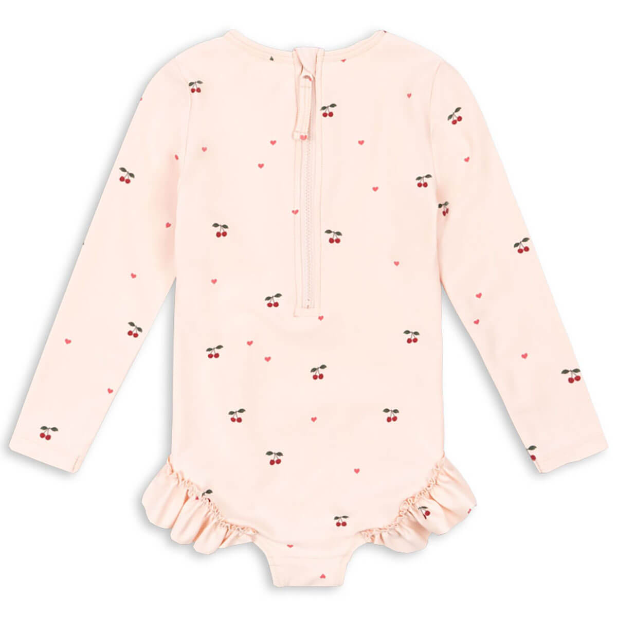Merle Long Sleeve Swimsuit in Cherry Coeur Rose by Konges Sløjd