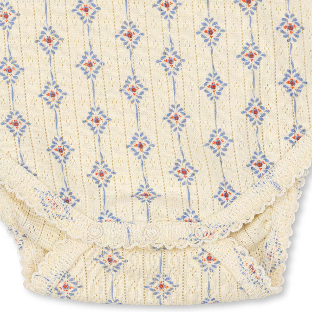 Minnie Short Sleeve Baby Body in Muro Blu by Konges Sløjd