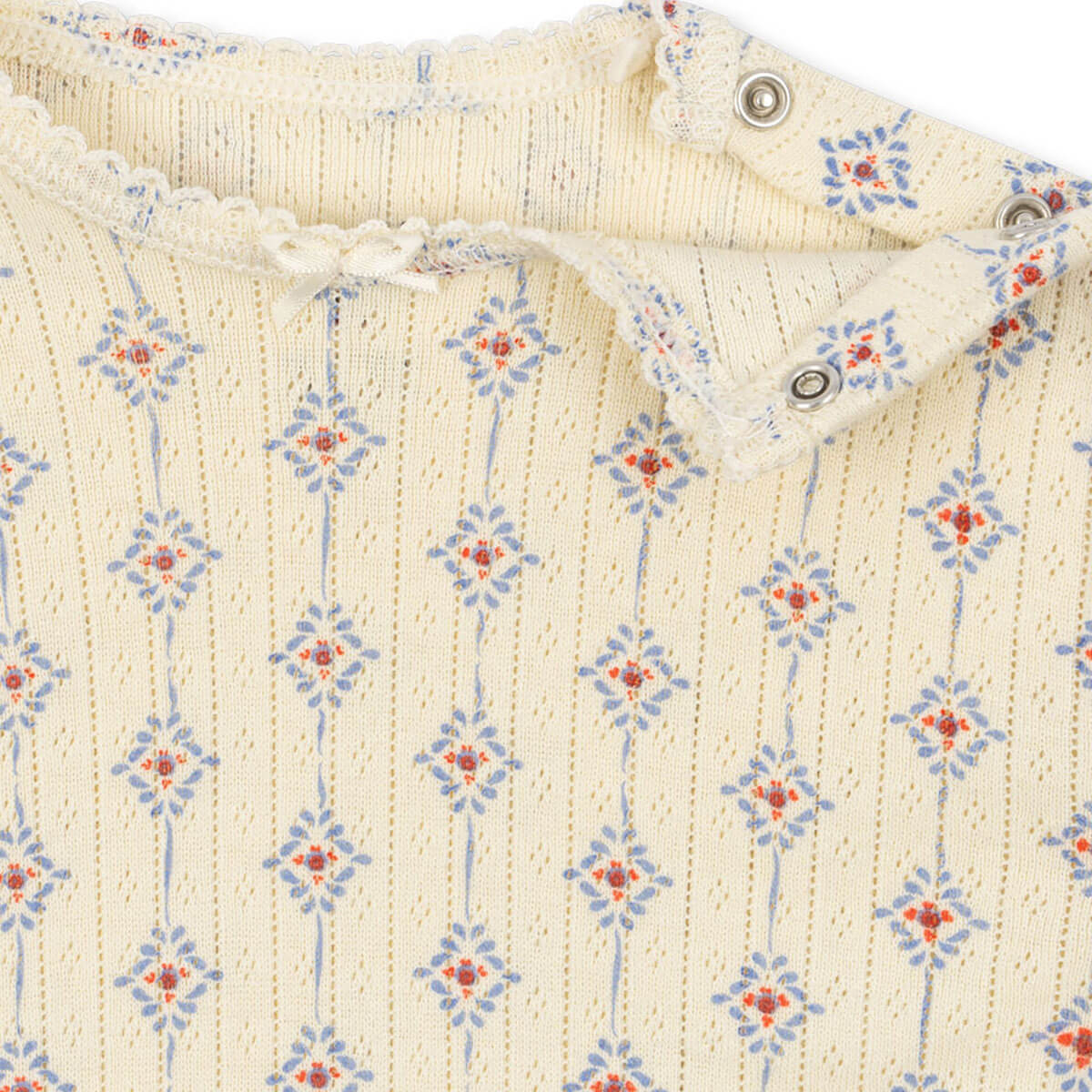 Minnie Short Sleeve Baby Body in Muro Blu by Konges Sløjd