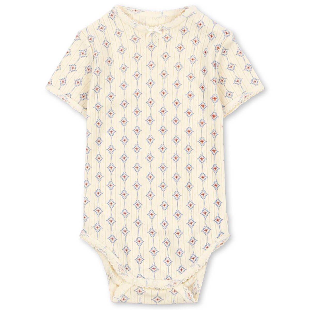 Minnie Short Sleeve Baby Body in Muro Blu by Konges Sløjd