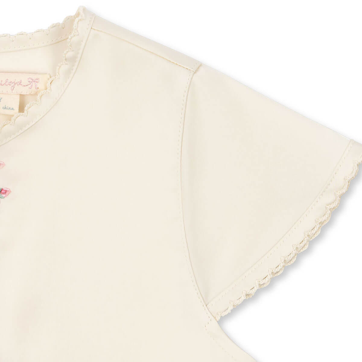 Sheeny Short Sleeve Top in Buttercream by Konges Sløjd