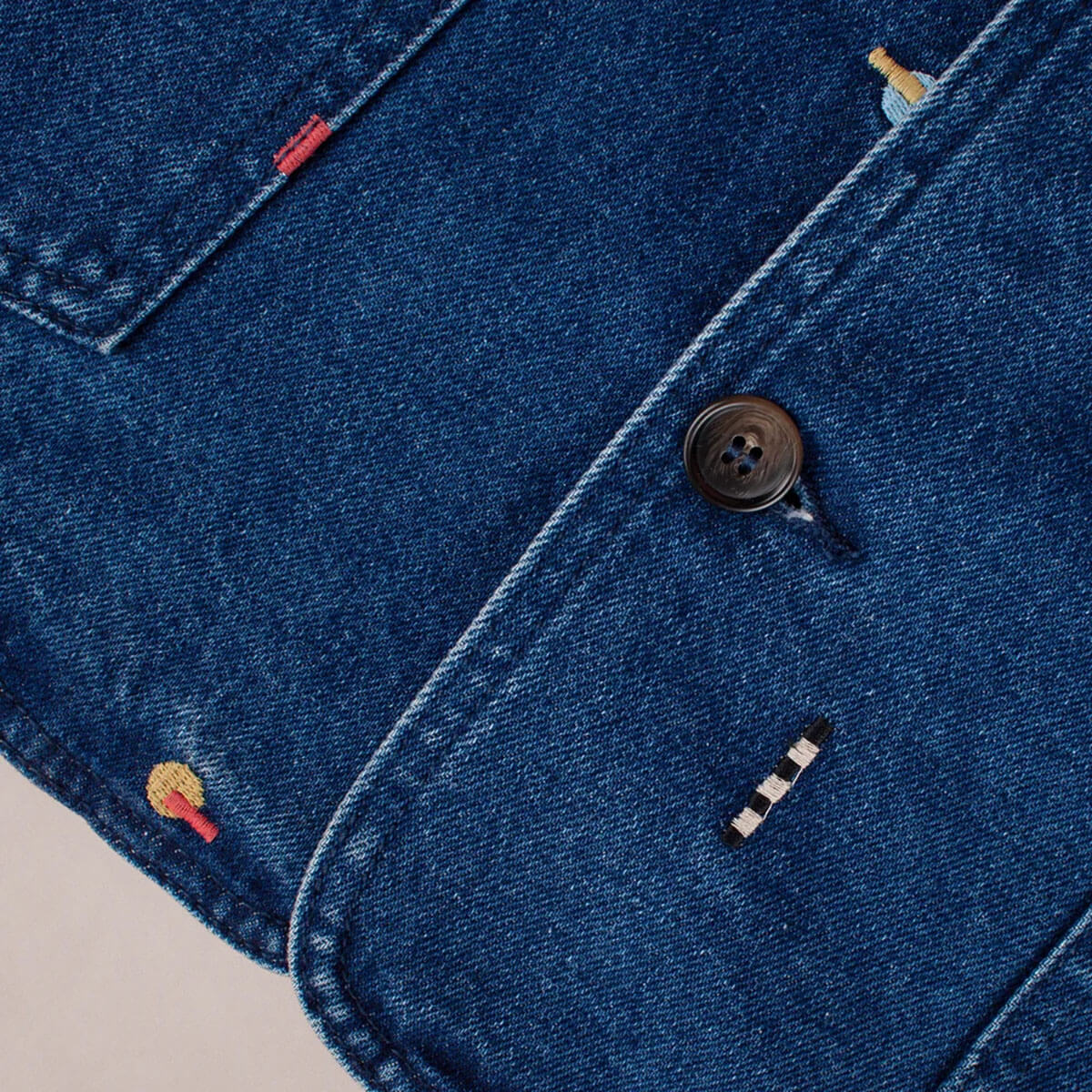 Carson Chore Coat in Puzzle Embroidery by L.F.Markey