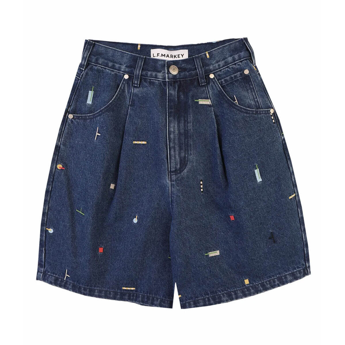 Mason Shorts in Puzzle Embroidery by L.F.Markey