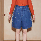 Mason Shorts in Puzzle Embroidery by L.F.Markey