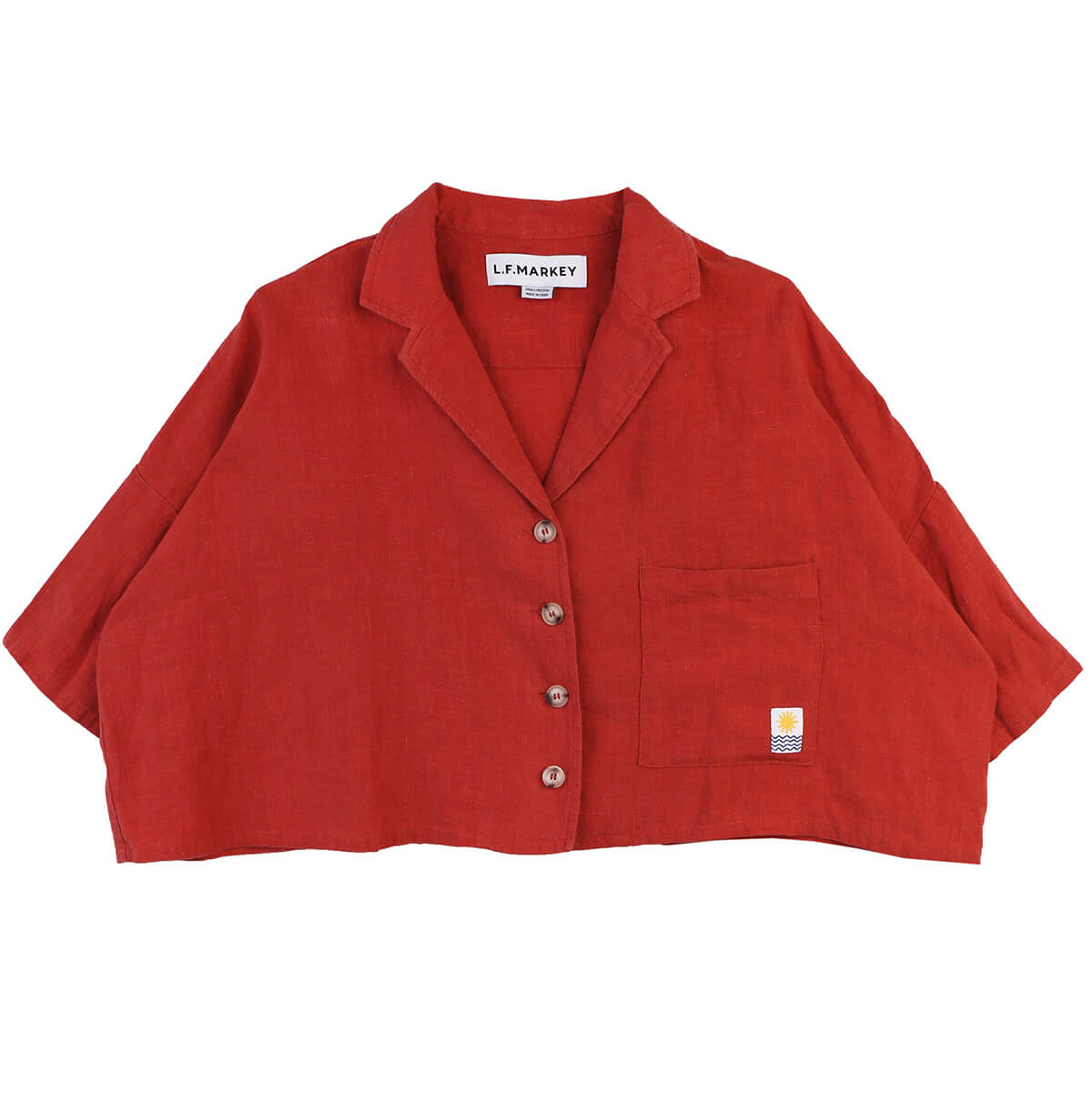 Maxim Linen Shirt in Paprika by L.F.Markey