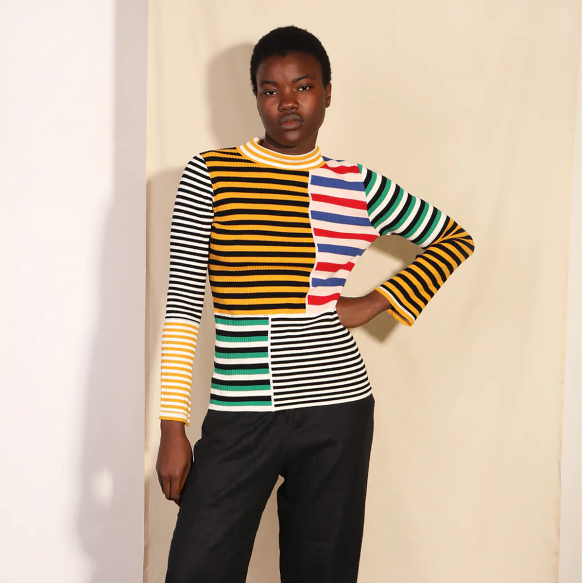 Cecil Top in Multi Stripe by L.F.Markey - Last One In Stock - UK 8 (Extra Small)