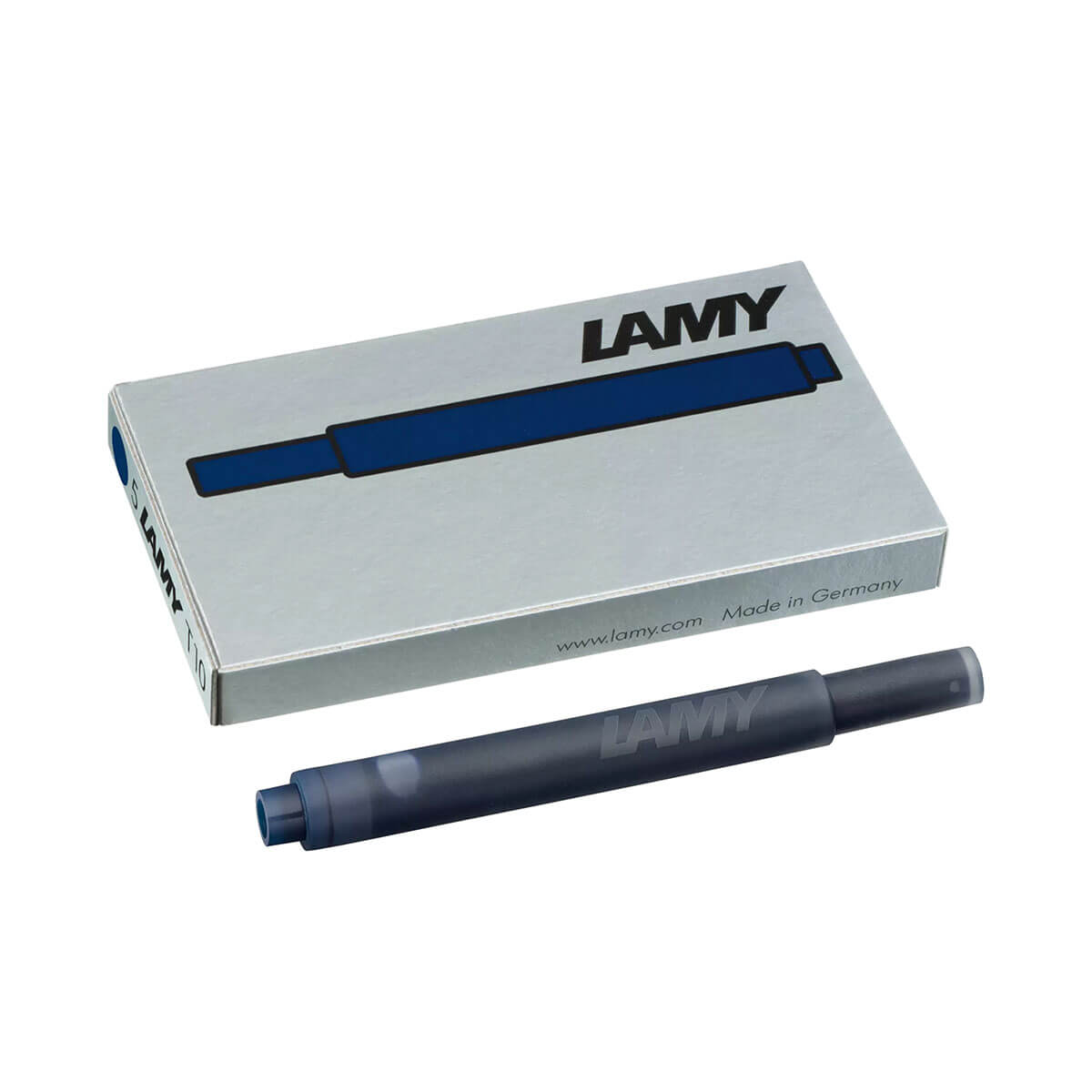 T10 Blue-Black Ink Cartridge (Pack of 5) by Lamy