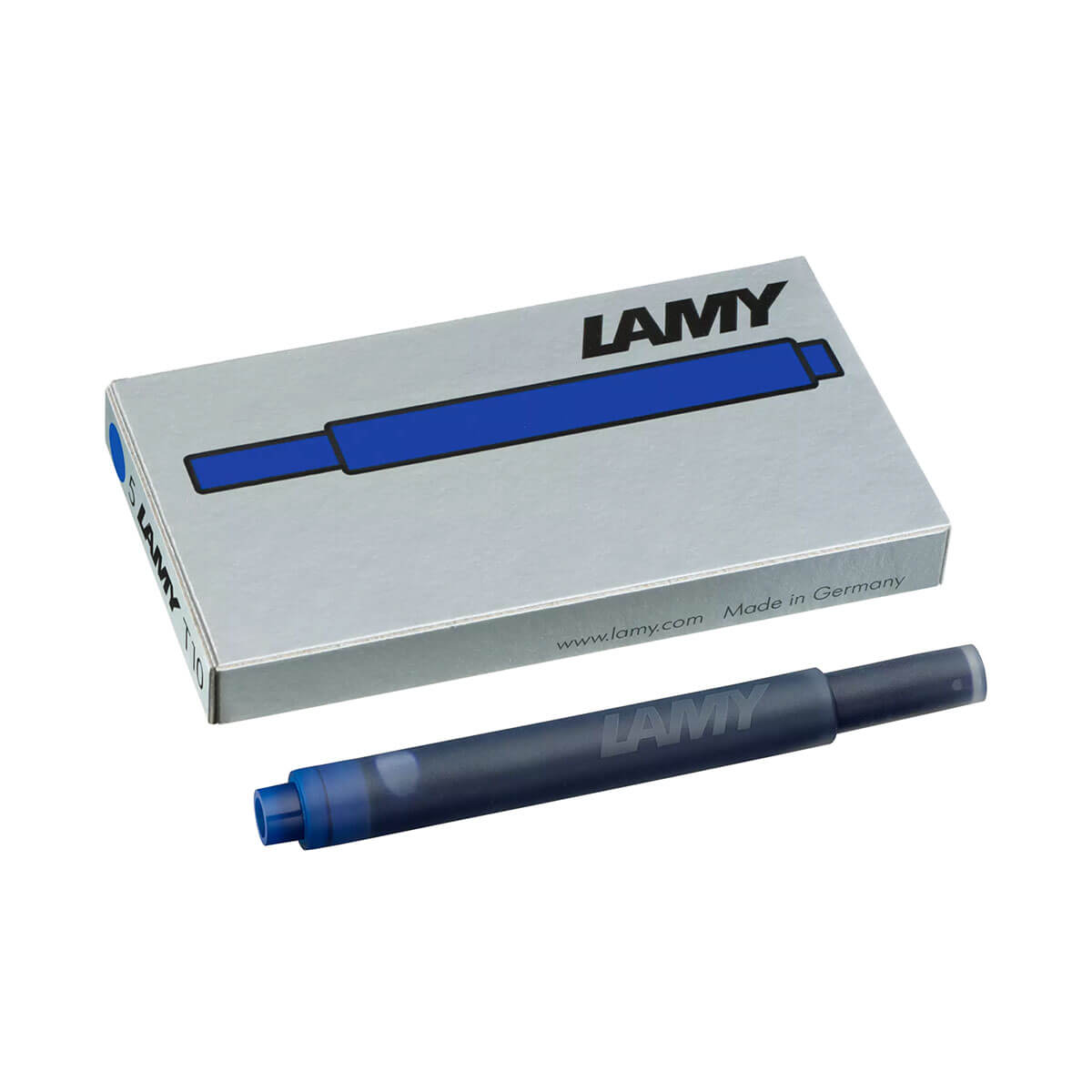 T10 Blue Ink Cartridge (Pack of 5) by Lamy