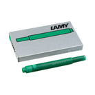 T10 Green Ink Cartridge (Pack of 5) by Lamy