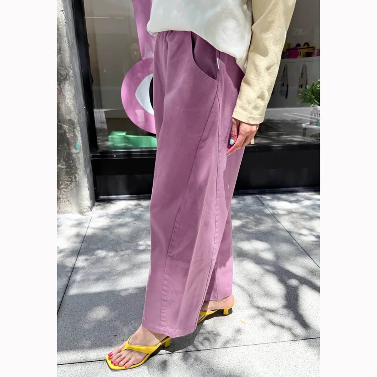 Arc Pants in Dusty Lilac by Le Bon Shoppe